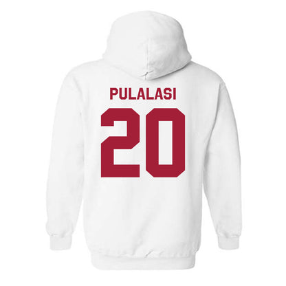 WSU - NCAA Football : Leo Pulalasi - Classic Shersey Hooded Sweatshirt-1