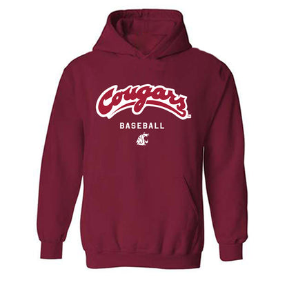 WSU - NCAA Baseball : Brock Cross - Classic Shersey Hooded Sweatshirt-1
