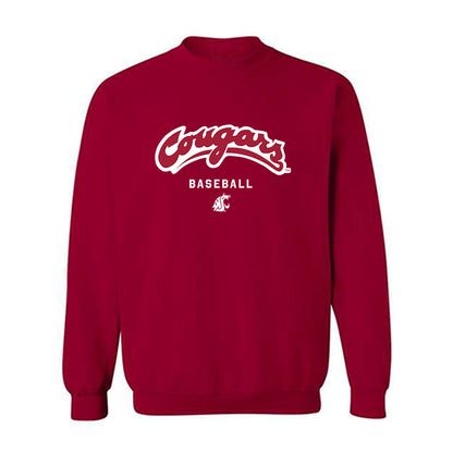 WSU - NCAA Baseball : Brock Cross - Classic Shersey Crewneck Sweatshirt-1