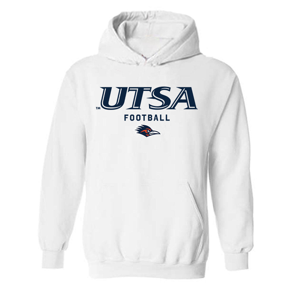 UTSA - NCAA Football : Tangoh Njoh - Classic Shersey Hooded Sweatshirt-0