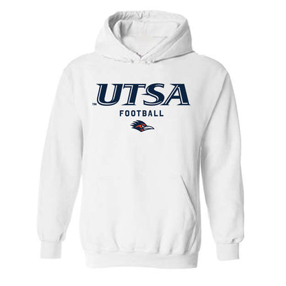 UTSA - NCAA Football : Tangoh Njoh - Classic Shersey Hooded Sweatshirt-0