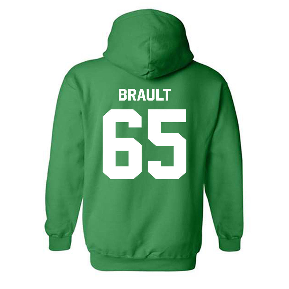 Marshall - NCAA Football : Parker Brault - Classic Shersey Hooded Sweatshirt-1