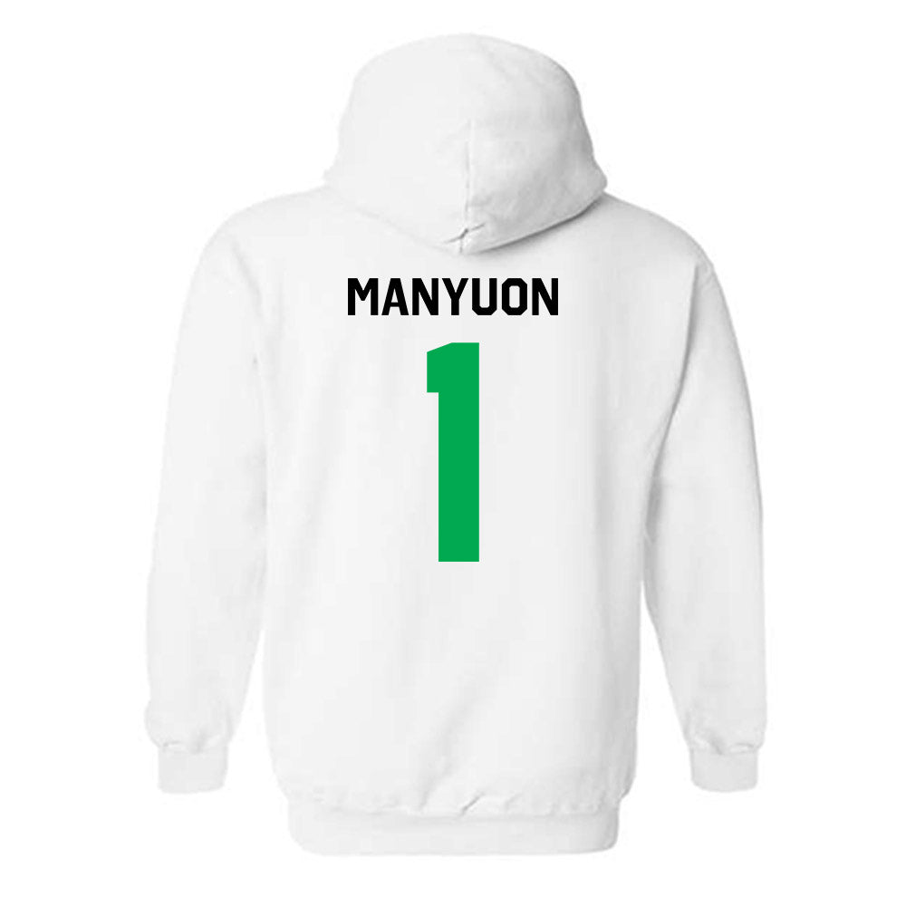 Marshall - NCAA Men's Basketball : Emmanuel Manyuon - Classic Shersey Hooded Sweatshirt-1
