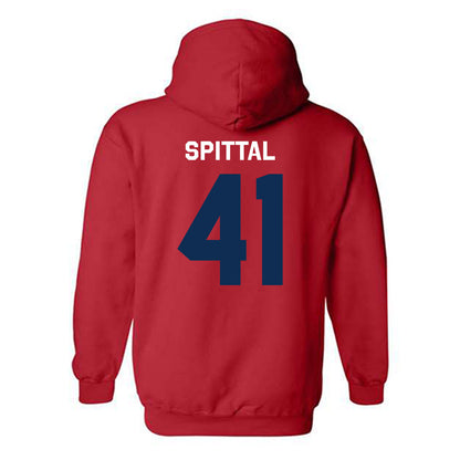 FAU - NCAA Beach Volleyball : Allison Spittal - Classic Shersey Hooded Sweatshirt-1