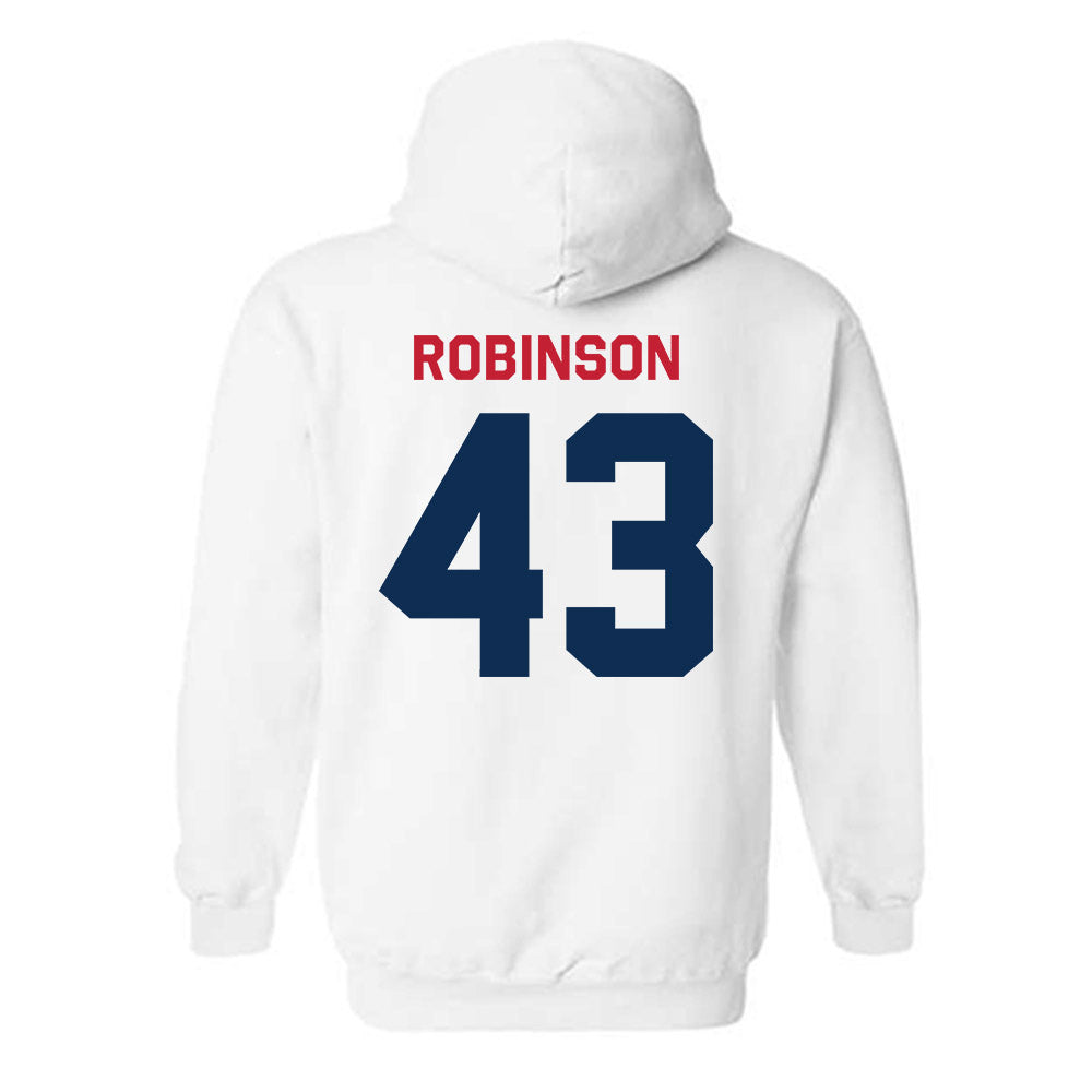 FAU - NCAA Baseball : Dalton Robinson - Classic Shersey Hooded Sweatshirt-1