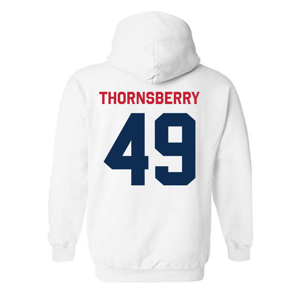 FAU - NCAA Men's Swimming & Diving : Logan Thornsberry - Classic Shersey Hooded Sweatshirt-1