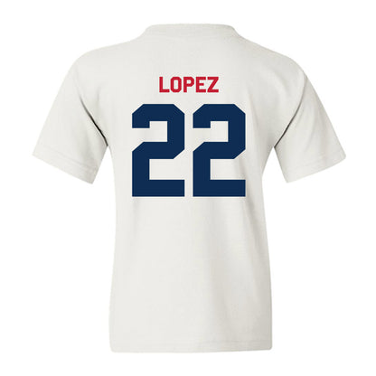 FAU - NCAA Baseball : Jonathan Lopez - Classic Shersey Youth T-Shirt-1