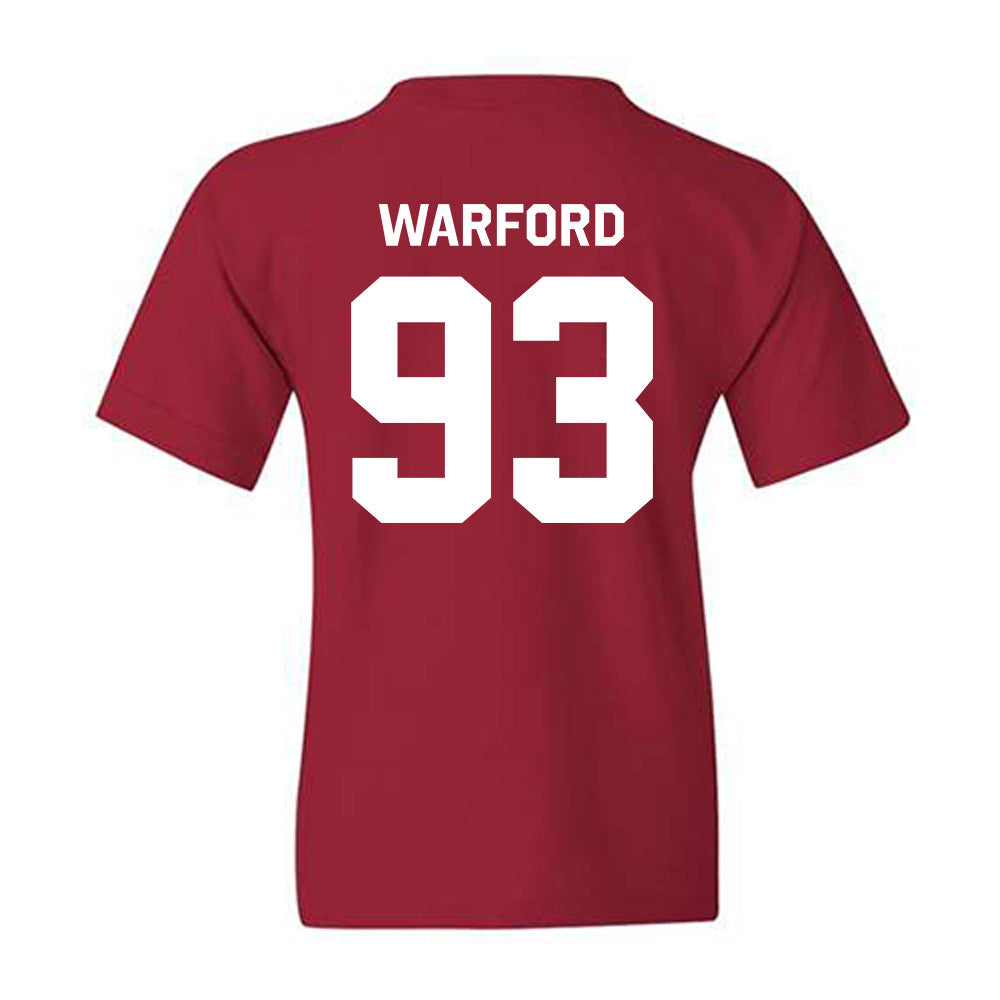 Stanford - NCAA Football : Peyton Warford - Classic Shersey Youth T-Shirt-1