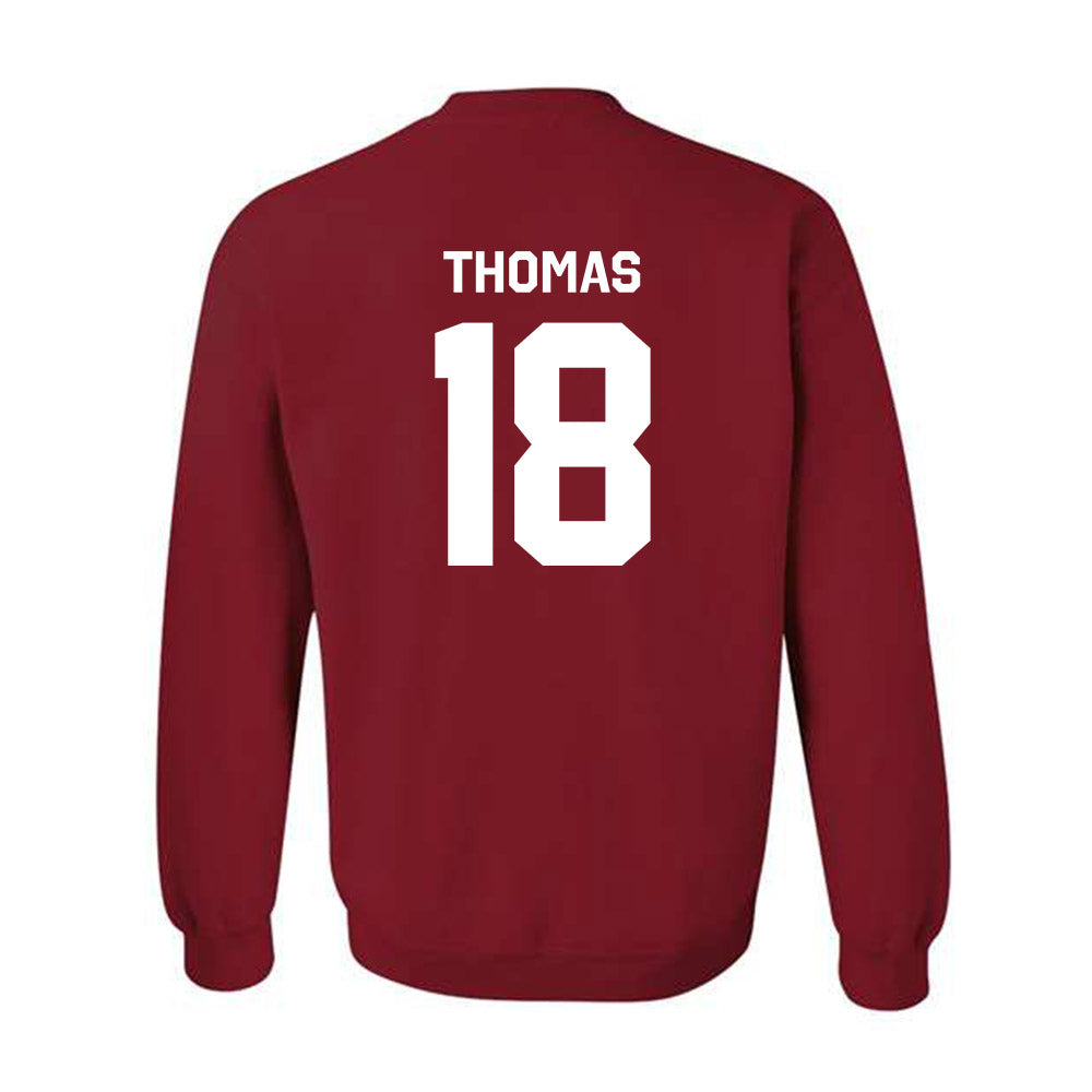Stanford - NCAA Baseball : Kassius Thomas - Classic Shersey Crewneck Sweatshirt-1