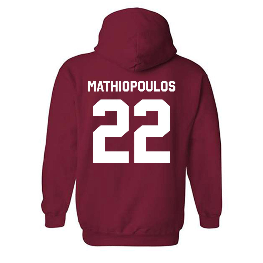 Stanford - NCAA Men's Water Polo : Konstantinos Mathiopoulos - Classic Shersey Hooded Sweatshirt-1