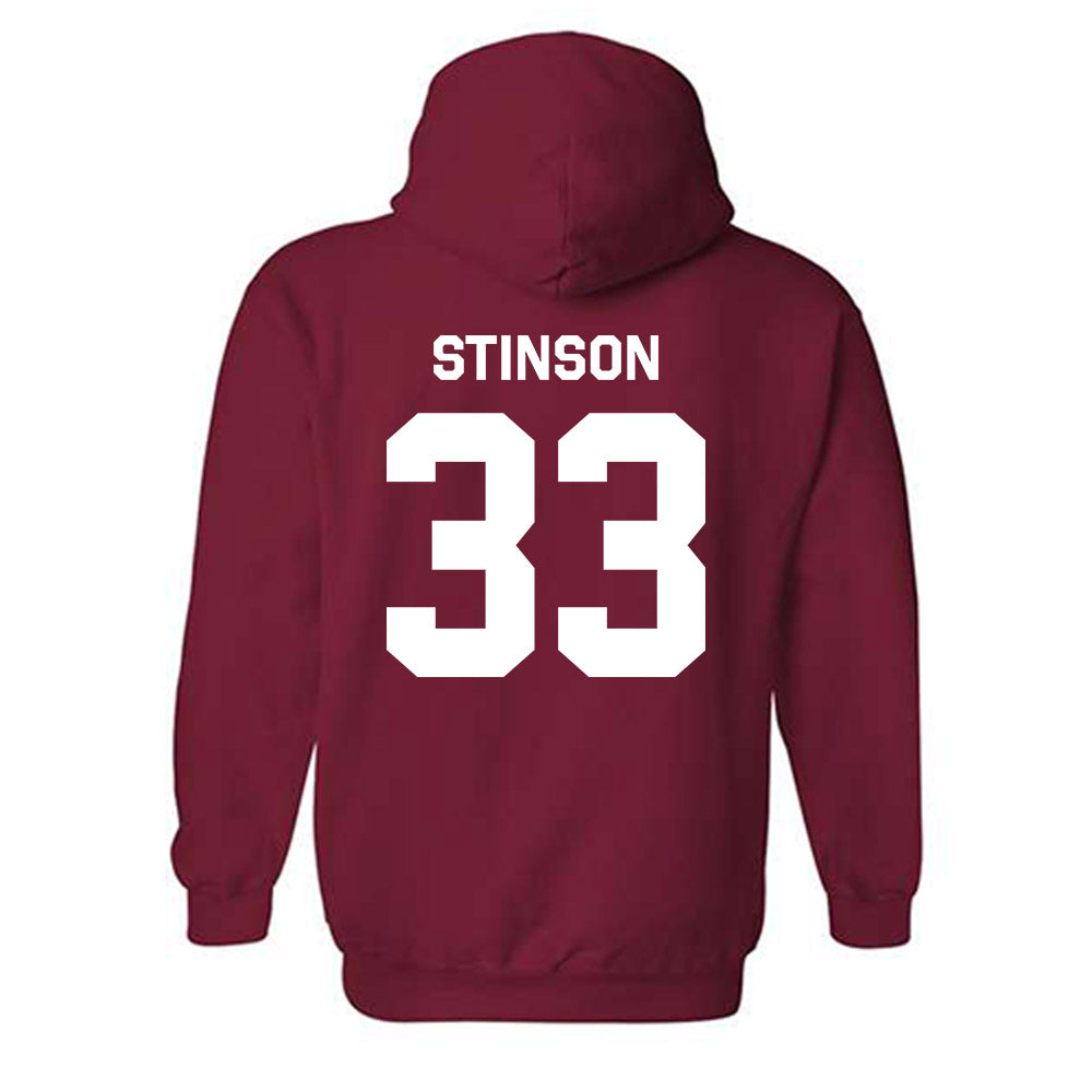 Stanford - NCAA Men's Basketball : Evan Stinson - Classic Shersey Hooded Sweatshirt-1