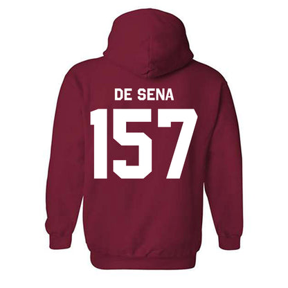 Stanford - NCAA Wrestling : Jack De Sena - Classic Shersey Hooded Sweatshirt-1