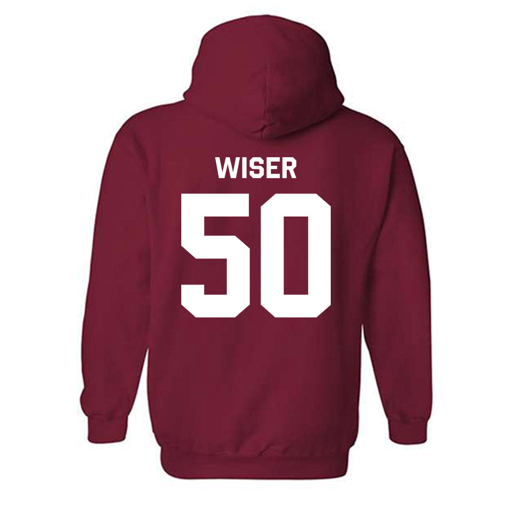 Stanford - NCAA Baseball : David Wiser - Classic Shersey Hooded Sweatshirt-1