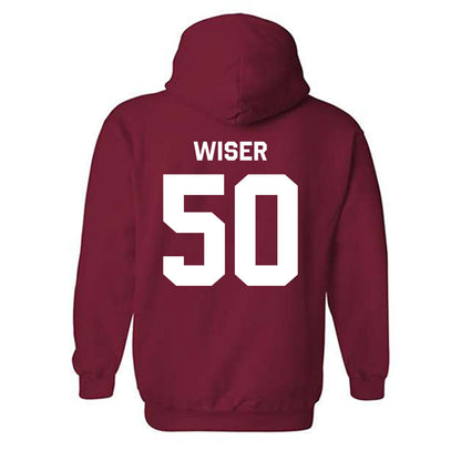 Stanford - NCAA Baseball : David Wiser - Classic Shersey Hooded Sweatshirt-1