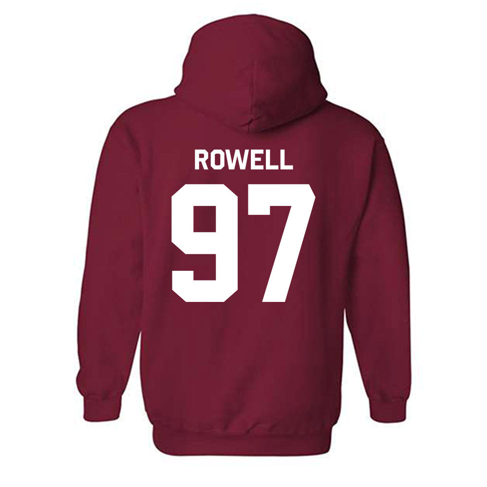 Stanford - NCAA Football : Zach Rowell - Classic Shersey Hooded Sweatshirt-1