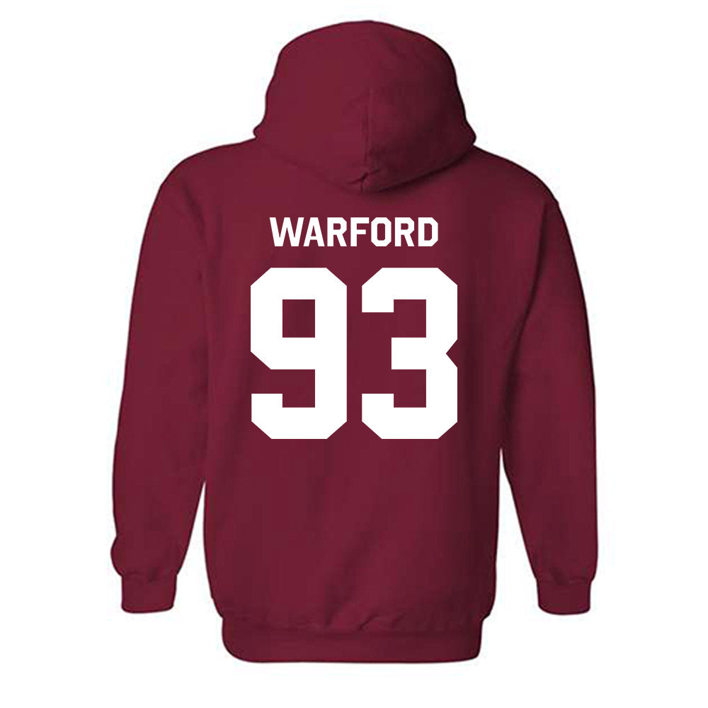 Stanford - NCAA Football : Peyton Warford - Classic Shersey Hooded Sweatshirt-1