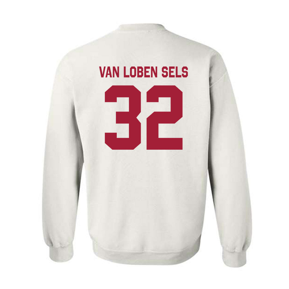 Stanford - NCAA Football : Owen van Loben Sels - Classic Shersey Crewneck Sweatshirt-1