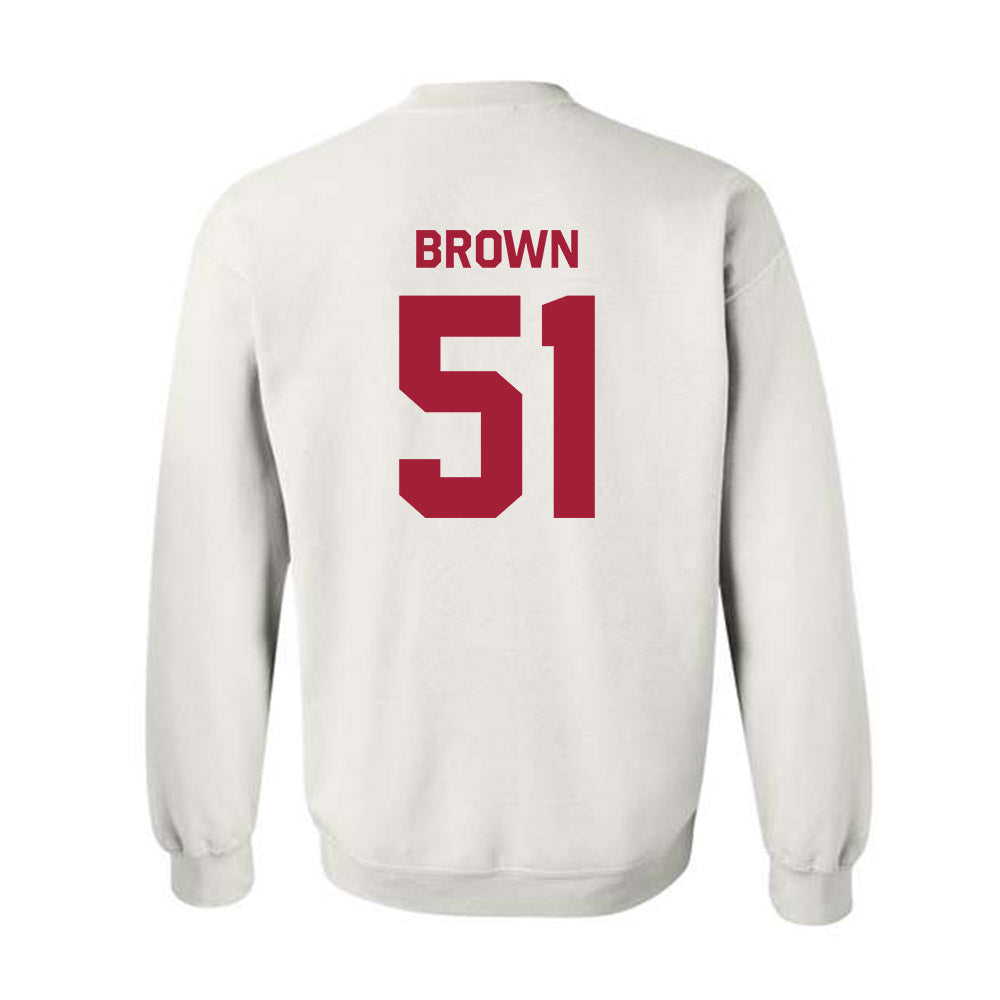 Stanford - NCAA Football : Ziron Brown - Classic Shersey Crewneck Sweatshirt-1