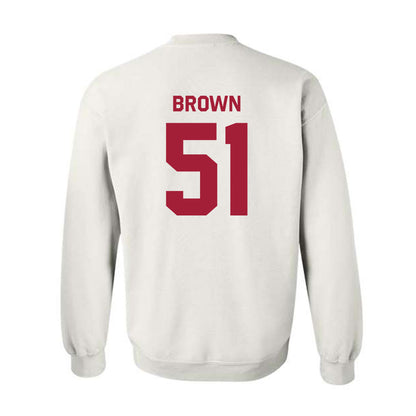 Stanford - NCAA Football : Ziron Brown - Classic Shersey Crewneck Sweatshirt-1