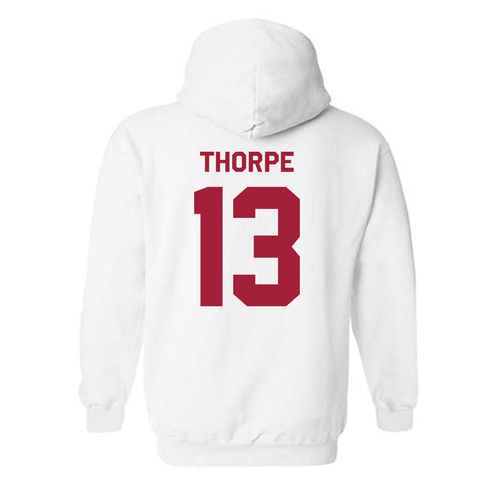 Stanford - NCAA Football : Liam Thorpe - Classic Shersey Hooded Sweatshirt-1