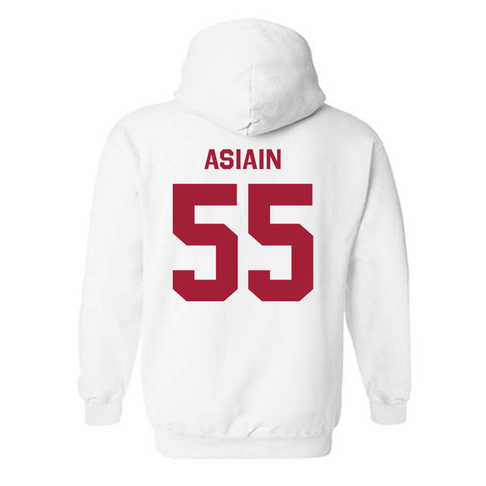 Stanford - NCAA Football : Joe Asiain - Classic Shersey Hooded Sweatshirt-1