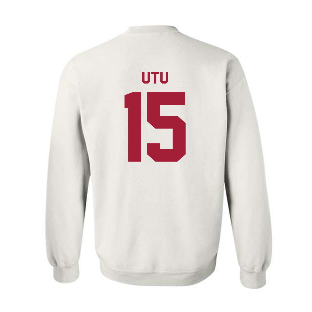Stanford - NCAA Football : Donte Utu - Classic Shersey Crewneck Sweatshirt-1