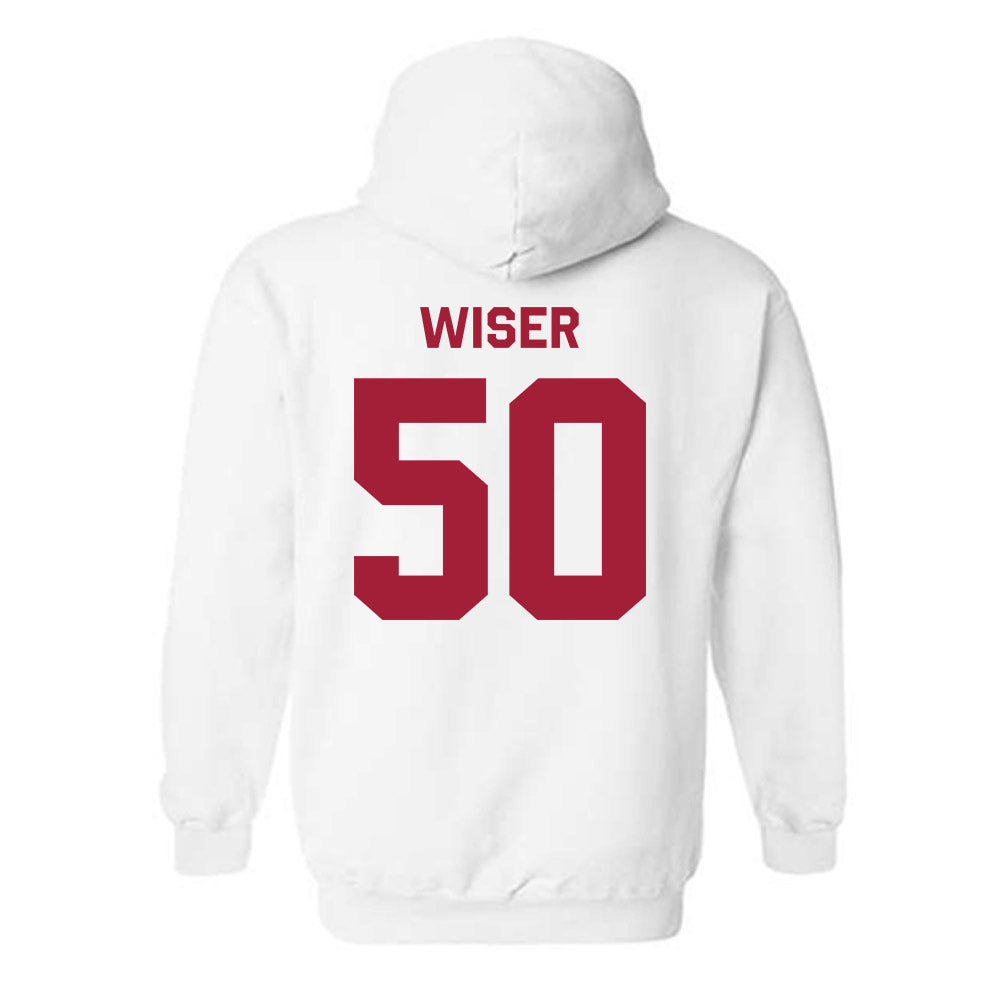 Stanford - NCAA Baseball : David Wiser - Classic Shersey Hooded Sweatshirt-1