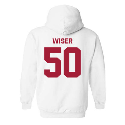 Stanford - NCAA Baseball : David Wiser - Classic Shersey Hooded Sweatshirt-1
