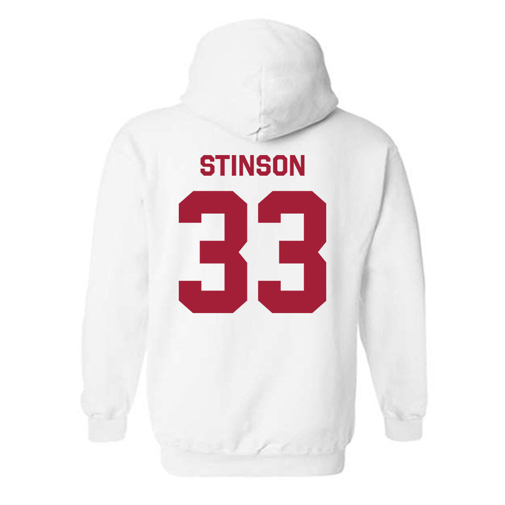 Stanford - NCAA Men's Basketball : Evan Stinson - Classic Shersey Hooded Sweatshirt-1