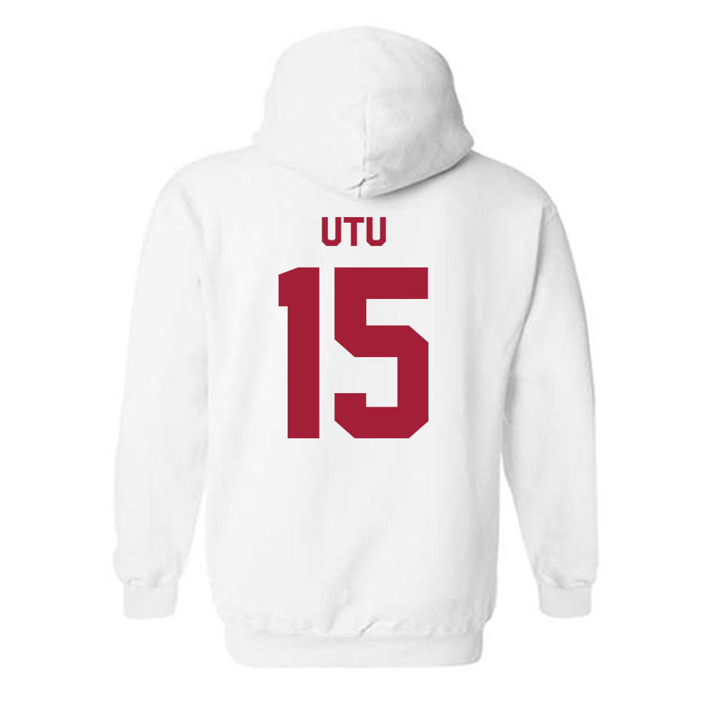 Stanford - NCAA Football : Donte Utu - Classic Shersey Hooded Sweatshirt-1