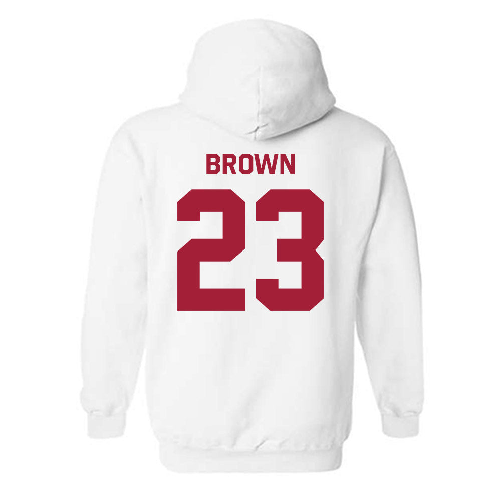 Stanford - NCAA Football : Nico Brown - Classic Shersey Hooded Sweatshirt-1
