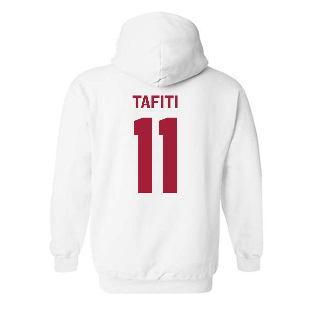 Stanford - NCAA Football : Tevarua Tafiti - Classic Shersey Hooded Sweatshirt-1