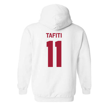 Stanford - NCAA Football : Tevarua Tafiti - Classic Shersey Hooded Sweatshirt-1