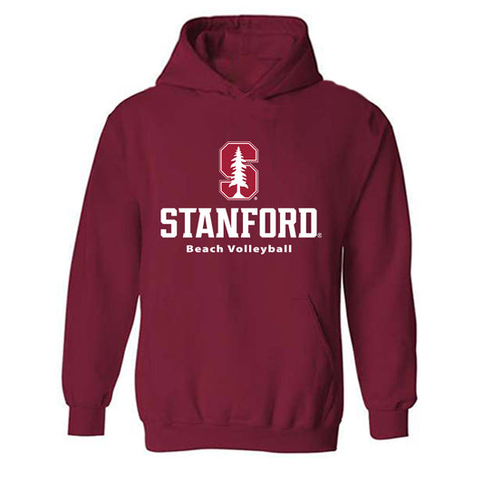 Stanford - NCAA Beach Volleyball : Clara Stowell - Classic Shersey Hooded Sweatshirt-0