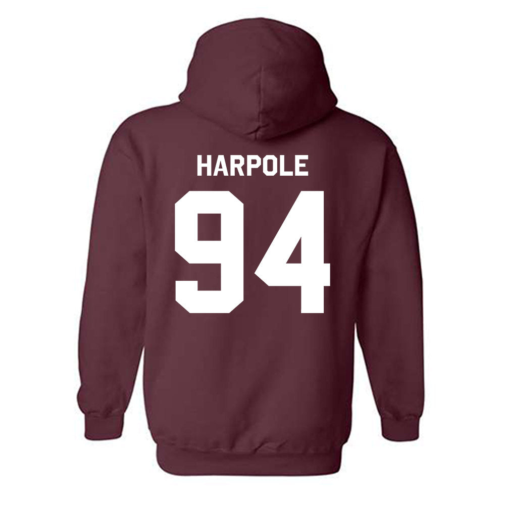 Montana - NCAA Football : Cole Harpole - Classic Shersey Hooded Sweatshirt-1