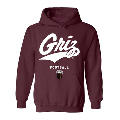 Montana - NCAA Football : Hudson Schrader - Classic Shersey Hooded Sweatshirt-0