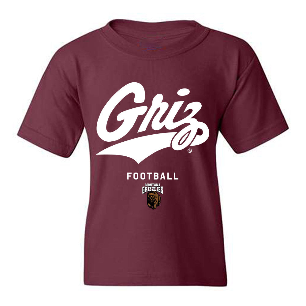 Montana - NCAA Football : Hudson Schrader - Classic Shersey Youth T-Shirt-0