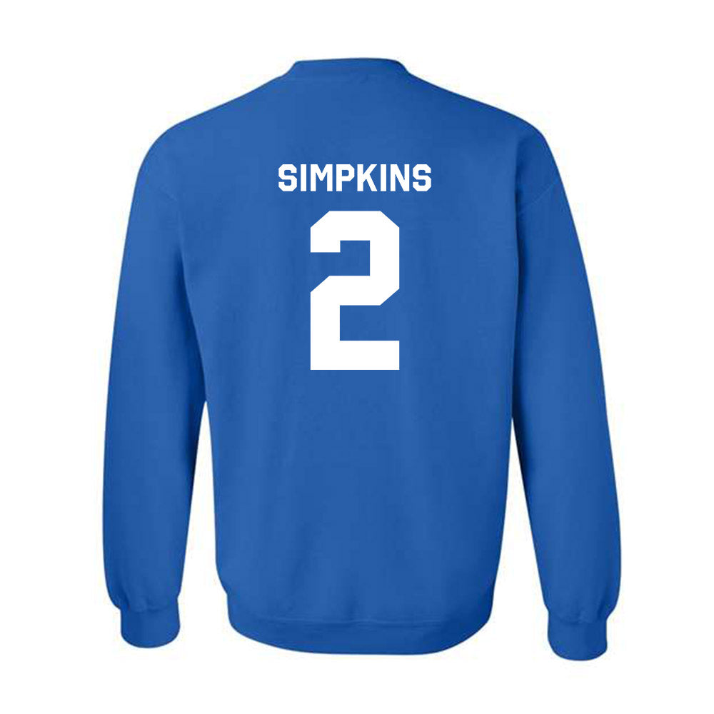 Seton Hall - NCAA Men's Basketball : Tajuan Simpkins - Classic Shersey Crewneck Sweatshirt-1
