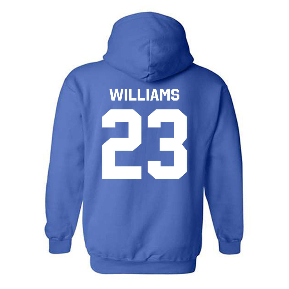Seton Hall - NCAA Men's Basketball : Michael Williams - Classic Shersey Hooded Sweatshirt-3