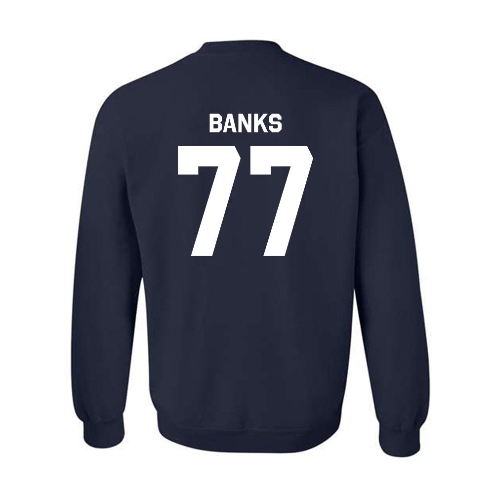 Rice - NCAA Football : Brant Banks - Classic Shersey Crewneck Sweatshirt-1