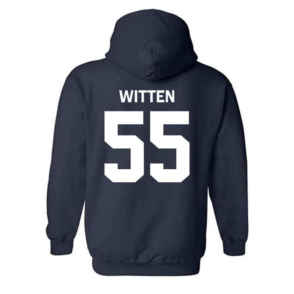 Rice - NCAA Football : CJ Witten - Classic Shersey Hooded Sweatshirt-3