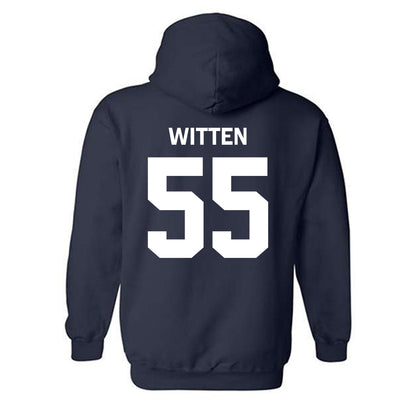 Rice - NCAA Football : CJ Witten - Classic Shersey Hooded Sweatshirt-3