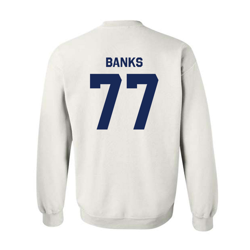 Rice - NCAA Football : Brant Banks - Classic Shersey Crewneck Sweatshirt-1