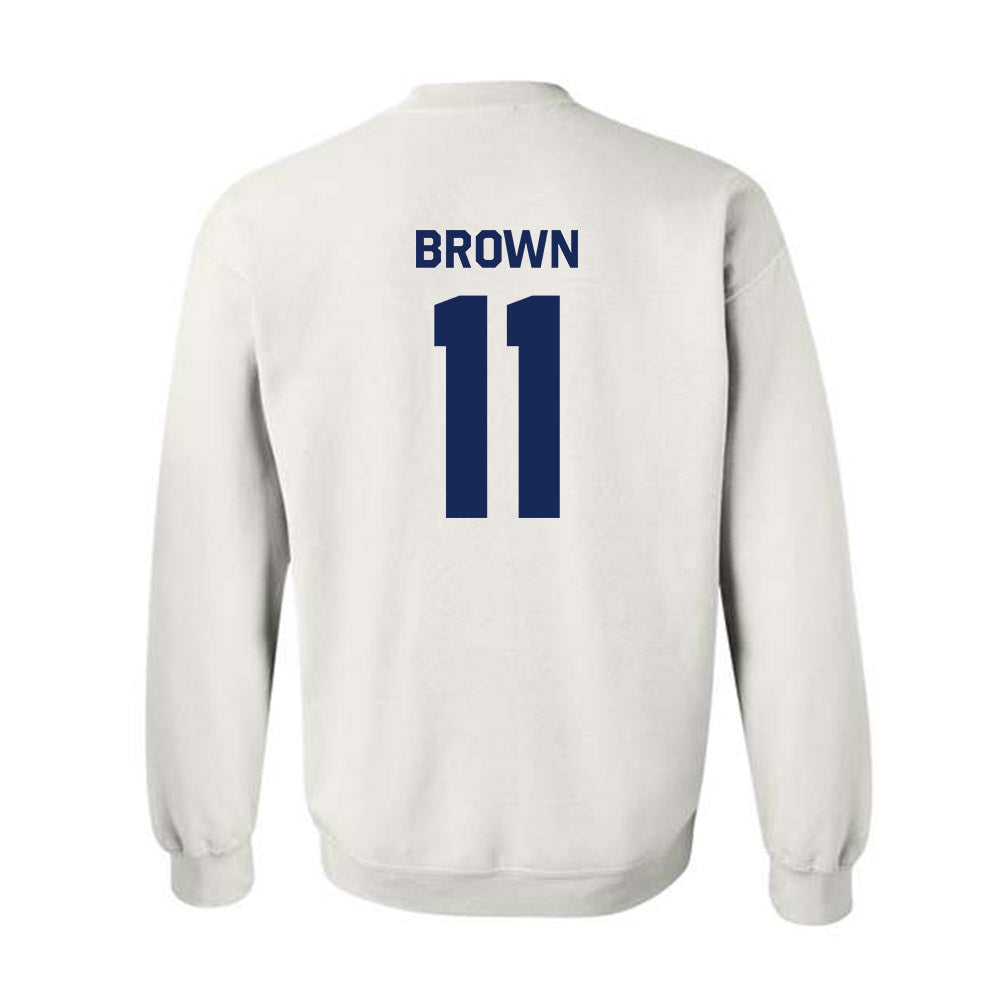 Rice - NCAA Football : Jacurri Brown - Classic Shersey Crewneck Sweatshirt-1