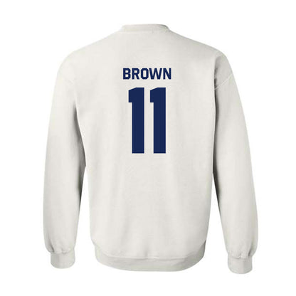 Rice - NCAA Football : Jacurri Brown - Classic Shersey Crewneck Sweatshirt-1