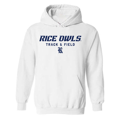 Rice - NCAA Men's Track & Field : Mason Biehle - Classic Shersey Hooded Sweatshirt-0