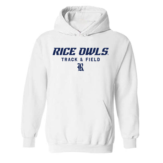 Rice - NCAA Men's Track & Field : Mason Biehle - Classic Shersey Hooded Sweatshirt-0