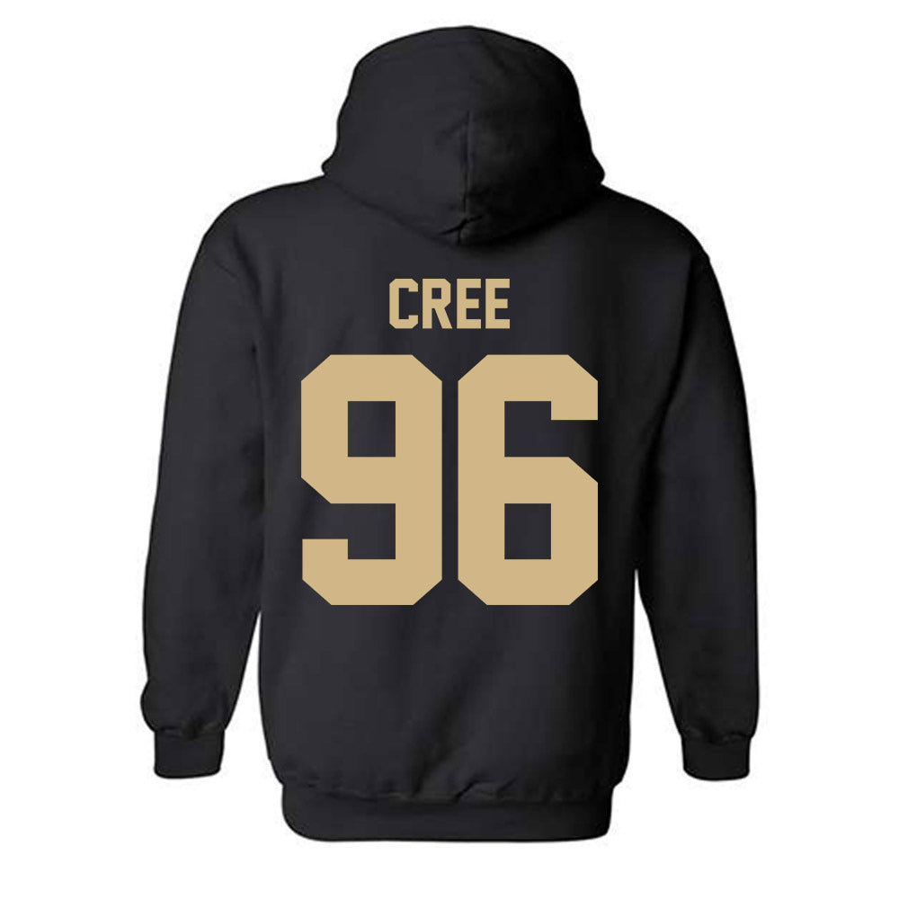 Purdue - NCAA Football : Jordan Cree - Classic Shersey Hooded Sweatshirt-1