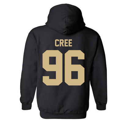 Purdue - NCAA Football : Jordan Cree - Classic Shersey Hooded Sweatshirt-1
