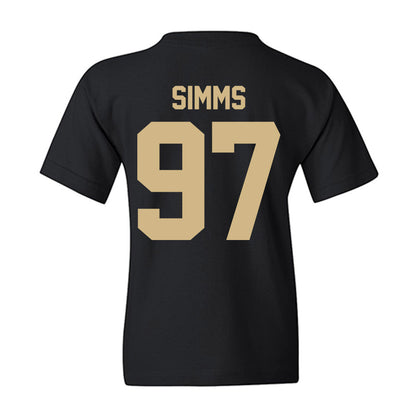 Purdue - NCAA Football : Wisdom Simms - Classic Shersey Youth T-Shirt-3